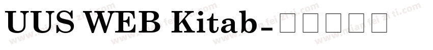 UUS WEB Kitab字体转换